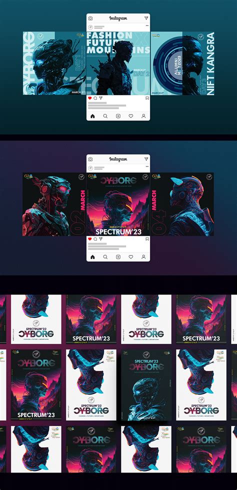 Nift Spectrum23 Posters X Social Media Posts Behance