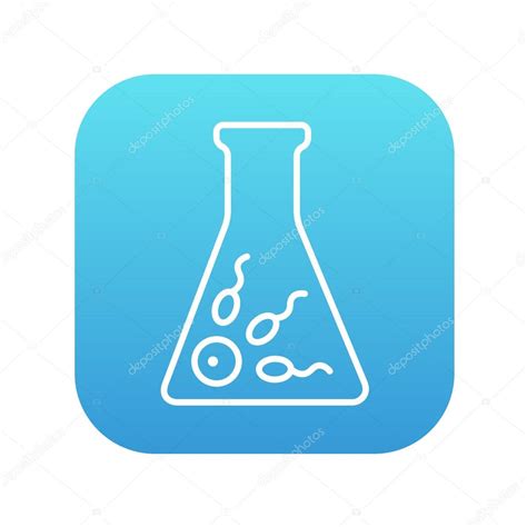 Icono De Línea De Fertilización In Vitro Vector De Stock Por