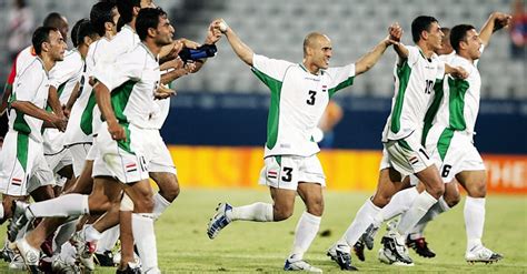 العراق تهزم البرتغال كرويا في أثينا 2004