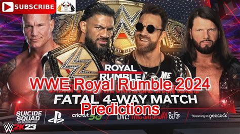 Wwe Royal Rumble 2024 Undisputed Title Roman Reigns Vs Randy Orton Vs