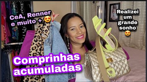 Comprinhas Acumuladas Renner Cea Riachuelo E Mais Youtube