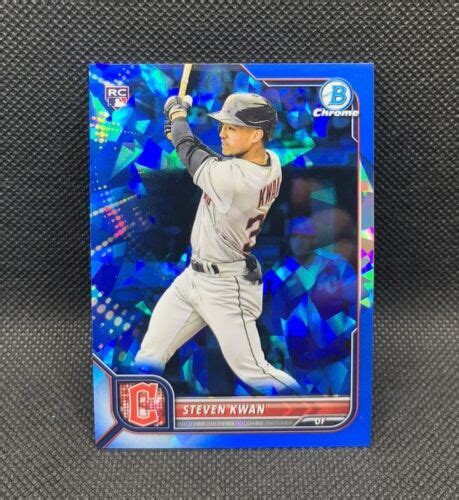 Bowman Chrome Sapphire Steven Kwan Rc Rookie Card Refractor Sp