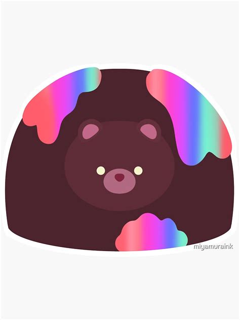 "Mr. Grizz" Sticker for Sale by miyamuraink | Redbubble