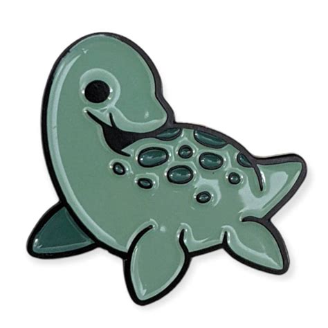 Cute Cryptids Enamel Pin Loch Ness Monster Nessie In Loch Ness