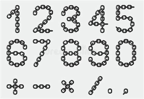 Chain Numbers Cdr Format Stock Images Image 19156864