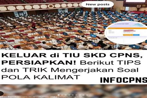 PERHATIKAN Tips Dan Trik Mengerjakan Pola Pola Kalimat TIU SKD CPNS