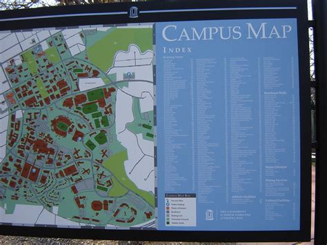 UNC Chapel Hill Campus Map