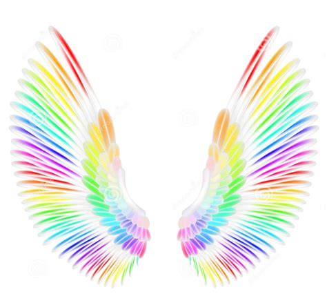 Rainbow Wings Angel Wings Drawing Angel Wings Art Angel Wings