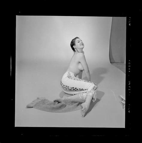 Vintage Nude Negative Peter Basch Firm Perky Breasts Perfect Body Pinup