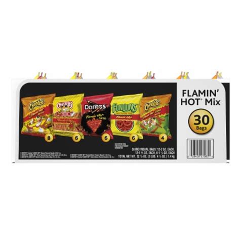 Frito Lay Flamin Hot Snacks Chips Mix Variety Multi Pack Ct