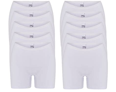 10 Pack Dames Boxershorts Softly Met Lange Pijp Wit BeerenBodywear