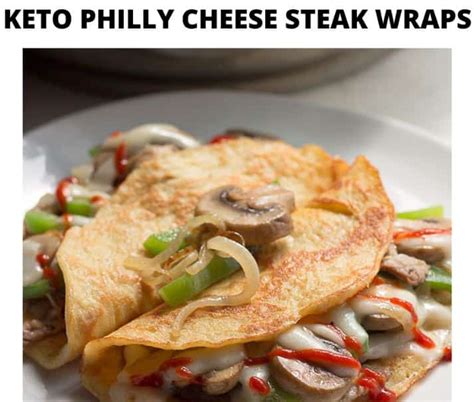 Keto Philly Cheese Steak Wraps Keto Recipes