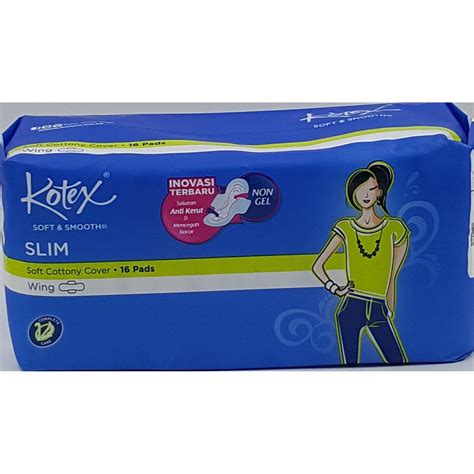 Kotex Soft And Smooth Slim Wing 23cm 16s Sanitary Pad Shopee Singapore