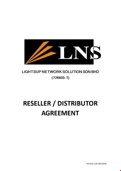 Distribution Agreement