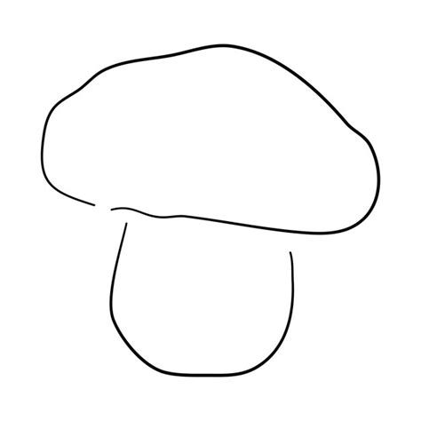 Premium Vector Vector Illustration Of A Shiitake In A Doodle Style