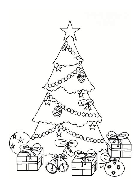 Coloriage Sapin De Noel Avec Des Cadeaux Beau Photos Coloriage Sapin 18