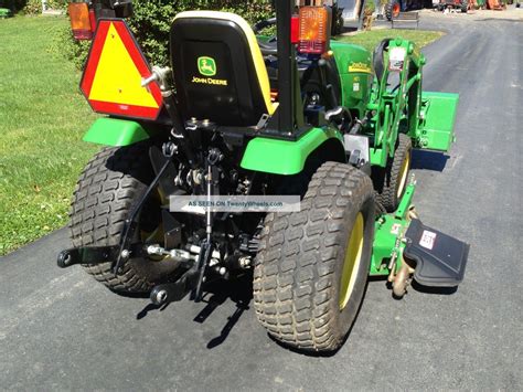 John Deere 2320 Diesel Tractor 128 Hrs 4x4 Hydro Mid Mower Jd Qa