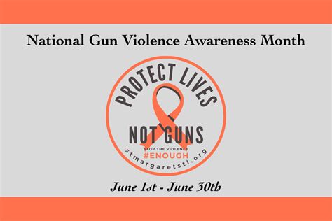 June Is Gun Violence Awareness Month Saint Margaret Of Scotland