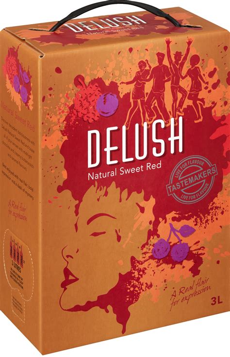 Delush Natural Sweet Red Wine 3l Agrimark
