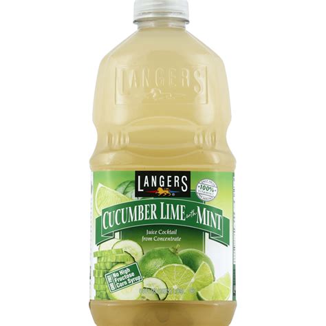 Langers Juice Cocktail Cucumber Lime With Mint 64 Fl Oz Delivery Or Pickup Near Me Instacart