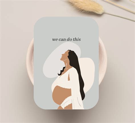 Hand Illustrated Birth Affirmation Card Deck Behance