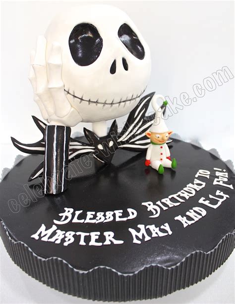 Celebrate With Cake Sculpted Tim Burton Jack Skellington Cake