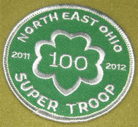 Girl Scouts North East Ohio 100th Anniversary Super Troop Patch Girl