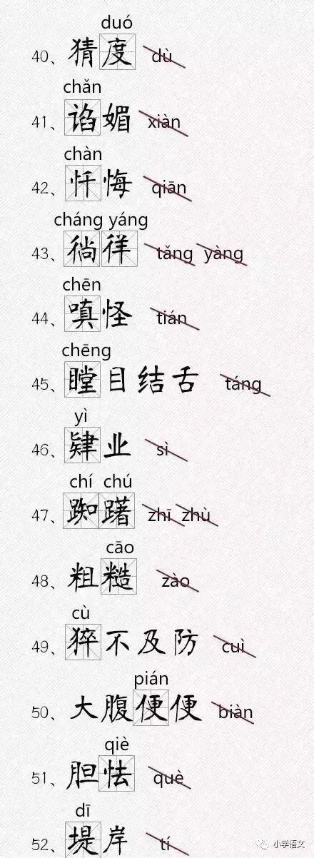 最容易讀錯的116個漢字，你能讀對幾個？ 每日頭條