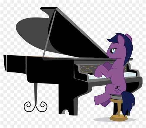 Pony By Tensaioni Mlp Pony Playing Piano Clipart 3714196 Pikpng