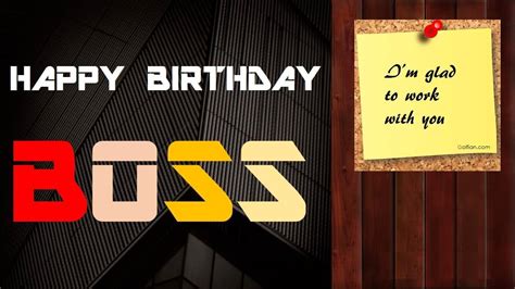 Birthday Wishes For Boss