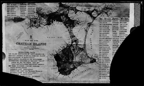 Map of the Chatham Islands.; Unknown; 1900-1950; 12485.1 | eHive