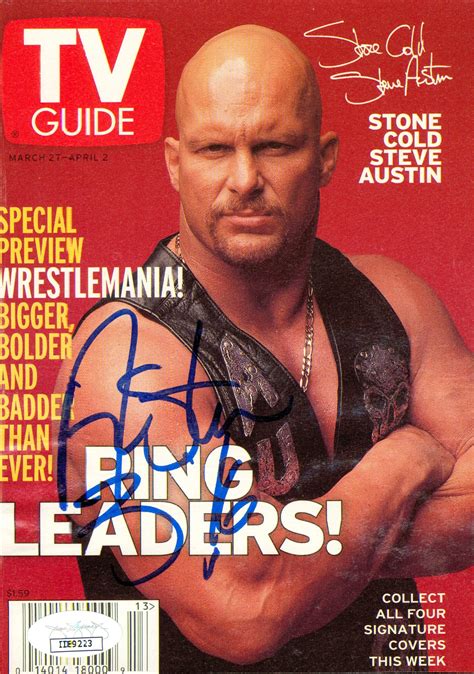 Stone Cold Steve Austin signed TV Guide Cover (w/ JSA) – Signed By