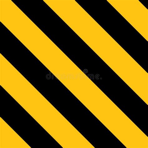 Warning Yellow Black Diagonal Stripes Line Safety Stripe Warning