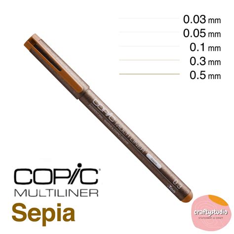 Copic Sepia Multiliner Pen Copic Multiliner Marker Shopee Philippines