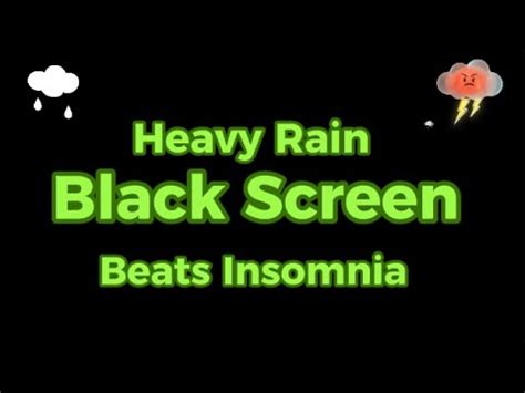 Heavy Rain To Sleep Faster And Longer Beats Insomnia And Reduce Anxiety