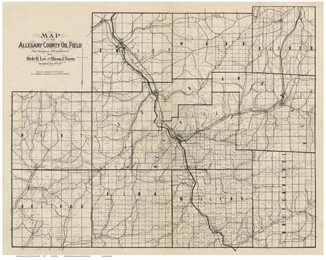 Allegany County New York Map Map