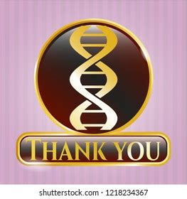 Gold Emblem Dna Icon Thank You Stock Vector (Royalty Free) 1218234367 | Shutterstock