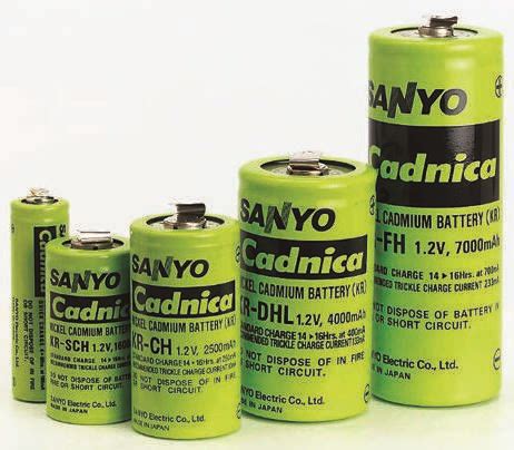 F734A0547 Sanyo Cadnica Sanyo NiCd Rechargeable D Battery 4Ah RS