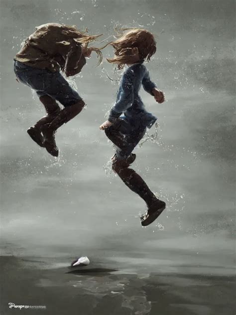 Jumping In Puddles By Disney Concept Artists Blunt Stable Diffusion