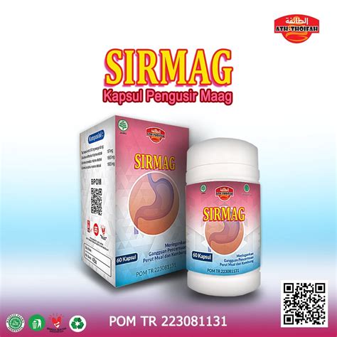 Jual KAPSUL MAAG GERD ASAM LAMBUNG Obat Maag SIRMAG 3 In 1 HALAL BPOM