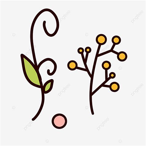 Rounded Leaves Clipart Hd PNG, Cartoon Style Decorative Round Ball ...