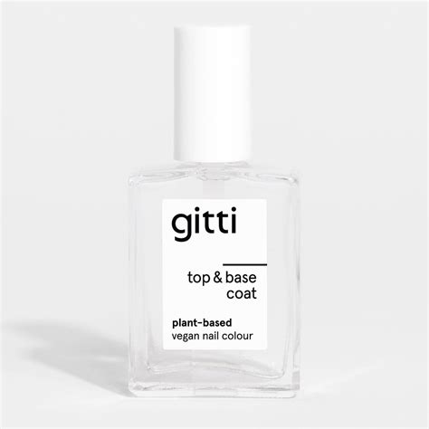 Gitti Matte Top Base Coat Vegan Nail Care Ml Baslerbeauty