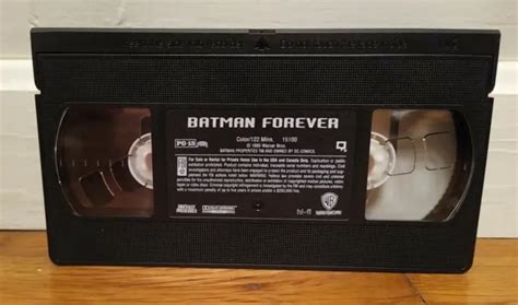 BATMAN FOREVER 1995 VHS Val Kilmer Tommy Lee Jones Jim Carrey Warner