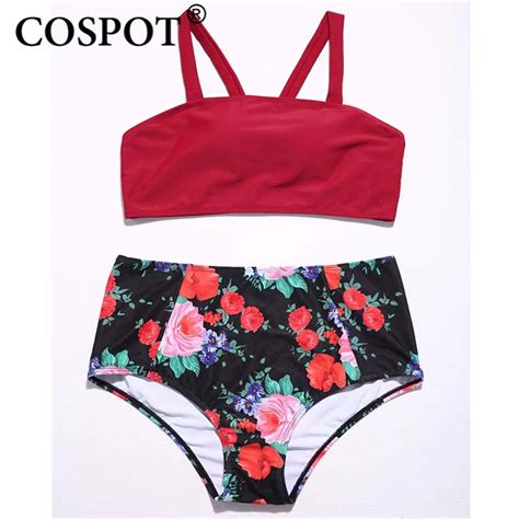 Cospot Bikinis Women Bikini Floral Set Women Push Up Swimwear Brazilian