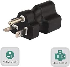 Amazon JORINDO Adaptador De CA Nema 5 20P Macho A Nema 5 15 20R