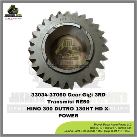 Jual 33034 37060 GEAR GIGI 3RD TRANSMISI RE50 HINO DUTRO 130HT HD X