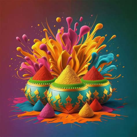 Premium Photo Happy Holi Indian Festival Of Colors