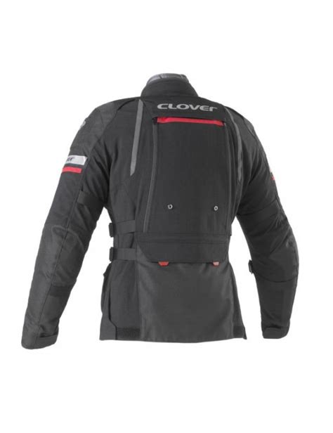 Giacca Moto Da Uomo Quattro Stagioni Clover Gts 4 Airbag Nero 1704 N N