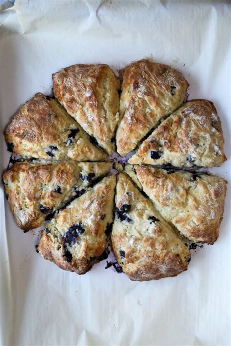 Sourdough Discard Blueberry Lemon Scones Man Meets Oven