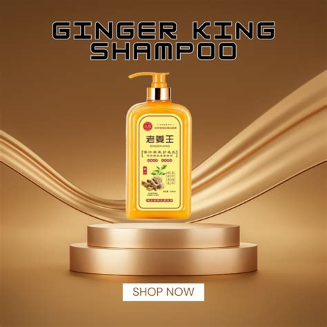 Authentic King Of Ginger Hair Shampoo Fast Regrowth Hair Thick Anti